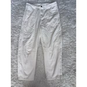 Women’s 30 Classic White/ivory Barrel Jeans. Soft, Comfortable